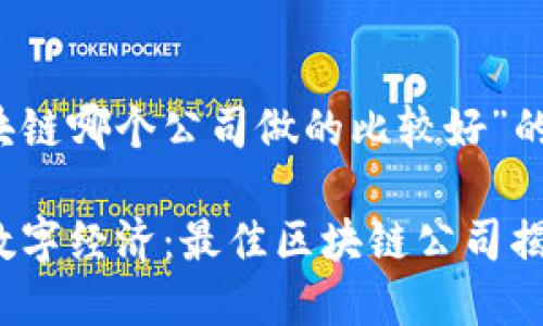 关于“区块链哪个公司做的比较好”的分析介绍

“未来的数字经济：最佳区块链公司揭秘”